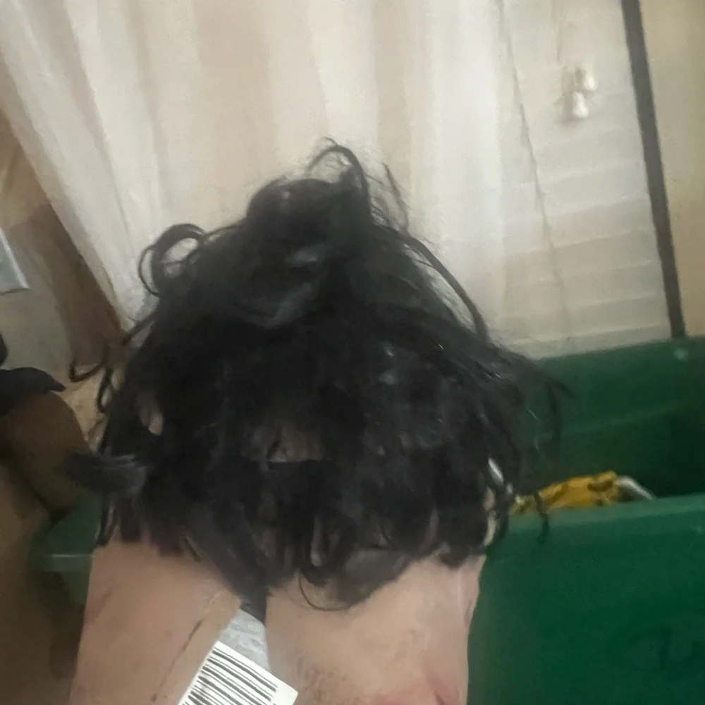 Scary Halloween double face  horror adult latex with hair